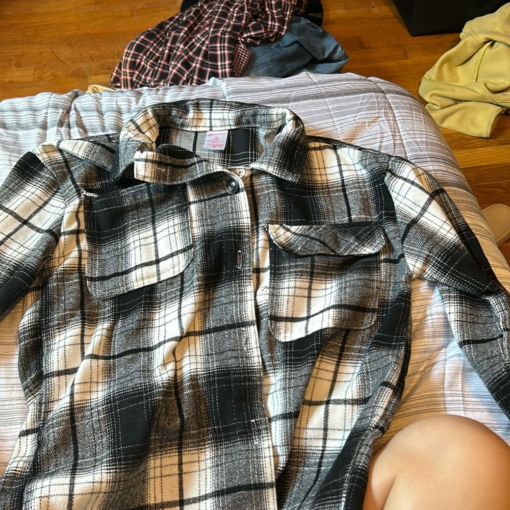 Plaid flannel jacket